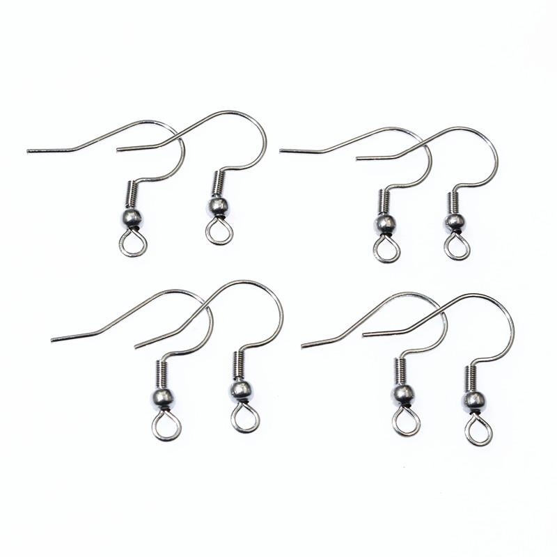 100pcs Stainless Steel Craft Earring Hooks Ear Wire DIY Jewelry Making Accessories Findings