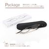 Bookmark Thin Reading Glasses Reading Glasses Stylish Black Sabae Manufacturer Project [SHIORI] Women's Men's SI-01SA-1 +3.00