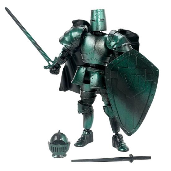 Набор Фигурок Средневекового Рыцаря с Аксессуарами Подвижные Суставы Модель Рыцаря-Скелета Игрушка Сборка DIY Подвижная Фигурка Рыцаря Декорация Украшение G