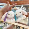 Vintage Rabbit Plush Pendant - Cute Bag Charm & Keychain for Girls