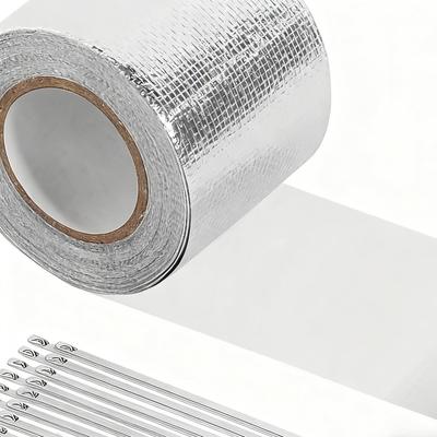 Exhaust Pipe Heat Insulation Tape 5cmx20m Self-adhesive Exhaust Pipe Sealing Tape for Car Motorcycle HVAC Engine