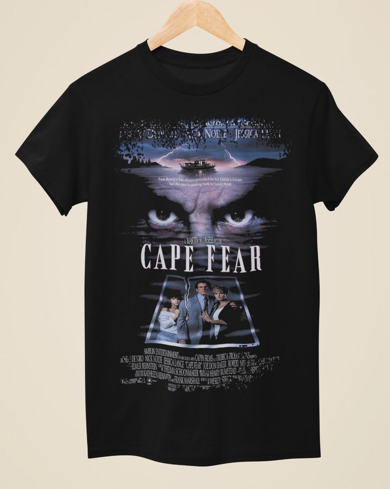 Cape Fear - Movie Poster Inspired Unisex Black T-Shirt Unisex T-Shirt M