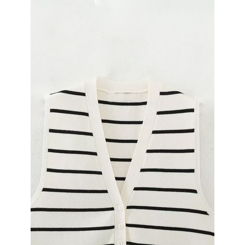 Kaslead Fashion Style Sleeveless Knit Vest Vest