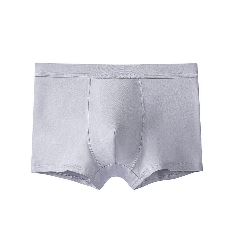 

Мужские однотонные модальные трусы-боксеры L светло-серый