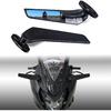 Motorcycle Rear View Mirrors With LED Turn Signal Lights Stealth Mirrors Compatible With Kawasaki Ninja 500 650 Ninja 400 300 ZX6R, Honda CBR300R