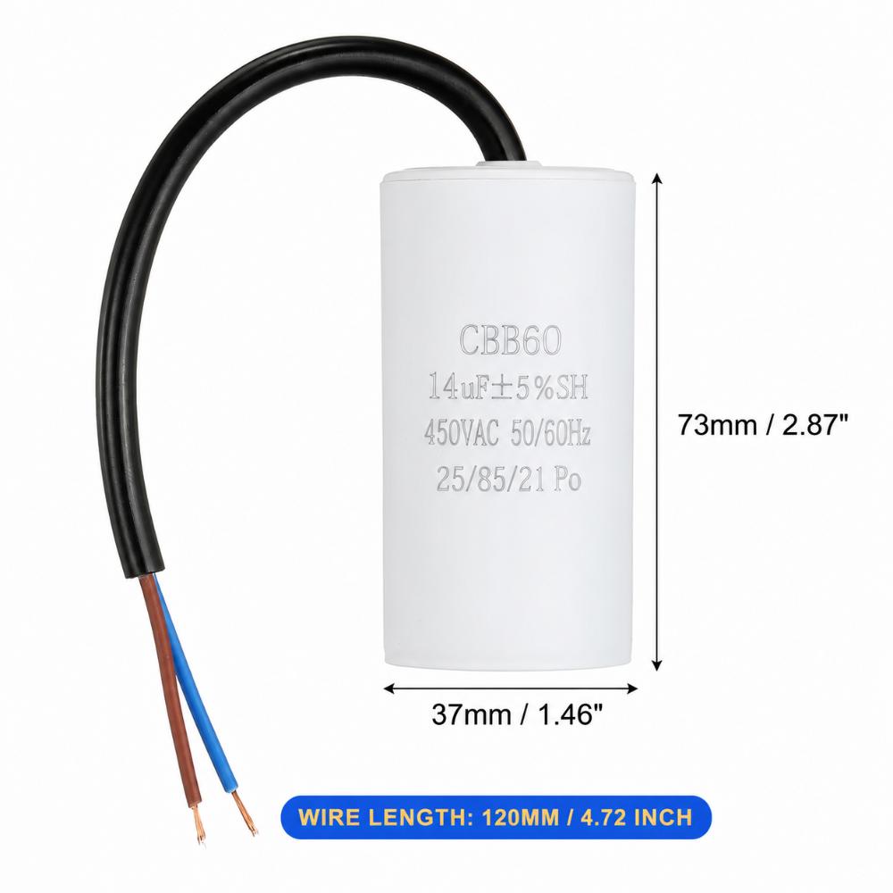 450V CBB60 Capacitor 50/60Hz Water Pump Capacitor Durable Start Capacitor