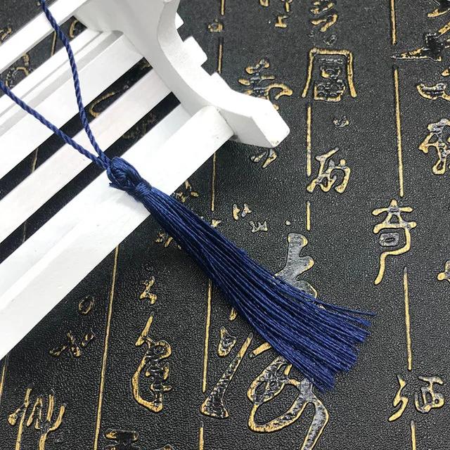 10~80Pcs Bookmark Tassels Fringe Brush Handmade Soft Craft Mini Tassels with Loops for DIY Crafts Jewelry Making Accessories