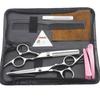 6.0-inch Hairdressing Scissors Set: Straight & Thinning Shears, Pouch, Comb, Maintenance Oil