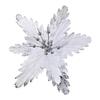 DYS Artificial Flowers with Gold Powder & Beads, Multi-Color Glitter Christmas Flowers, Multi-Layered Fabric Petals, Bendable Stems for Holiday