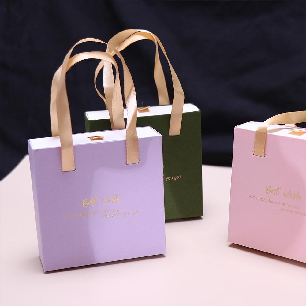 Display Box With Handle Wedding Party Earrings Case Storage Box Gift Packaging Drawer Jewelry Box