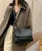 Women's Korean-inspired Shoulder Bag, Simple Square Design, Small Mini Shoulder Bag, Synthetic Leather (black)