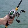 Lure Fishing Rod Combo Baitcasting Reel Freshwater Carbon Magnetic Brake 11+1BB Smooth Blue Tackle
