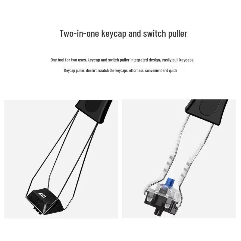 Kit di Pulizia e Riparazione per Tastiere Meccaniche 2-in-1: Estrattore di tasti/switch