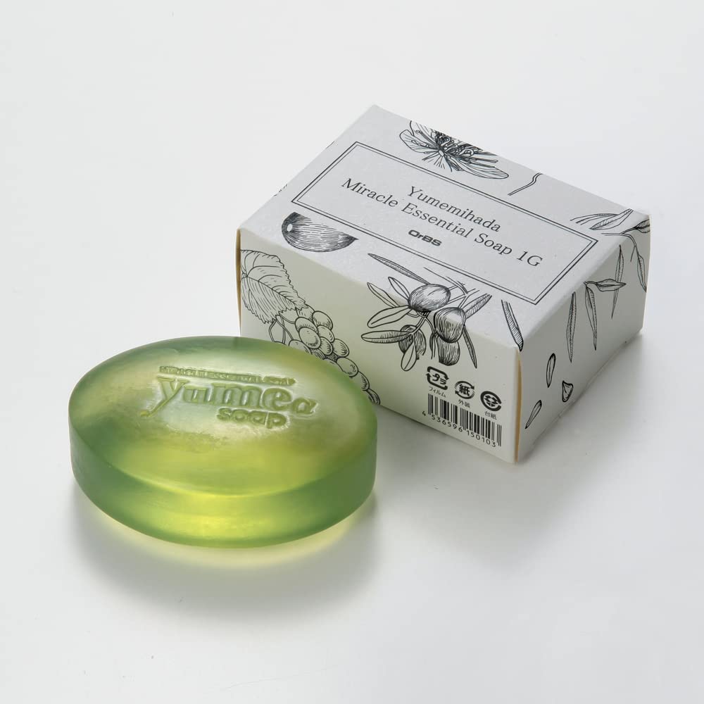 Yumemizuhada Miracle Essential Soap 1g Moisturizing Facial Soap, No Double Cleansing, Removes Makeup, Clear Solid, Natural, Sensitive Skin, Low