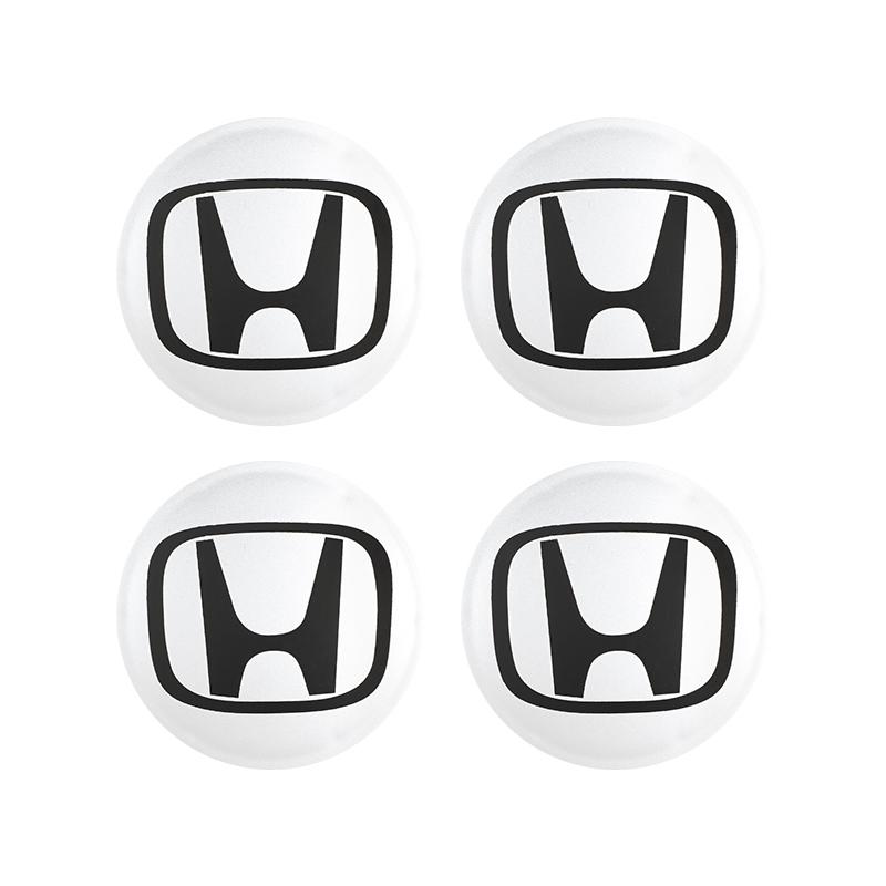 4pcs Car Wheel Center Cap Hub Cover Badge Emblem Sticker Car Accessorie For Honda Civci FIT CRV Accord Jazz HRV Stepwgn CRZ 5th