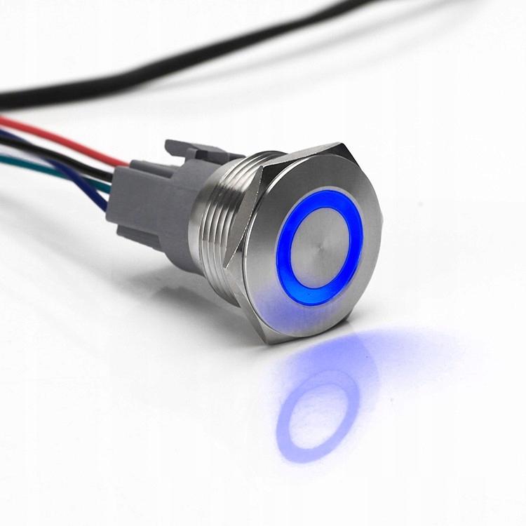 Monostable Vandal-proof Pushbutton 250V 5A 28X35