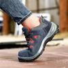 Climbing Safety Work Shoes For Men Anti Impact Steel Head Indestructible Anti Slip Boots Steel Toe Cap Puncture-Proof Male Shoes