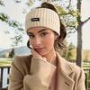 Stylish and Comfortable Knitted Headband - Soft and Warm Winter Outdoor Accessory for Skiing and Hiking, a Solid-colour Fashion Staple