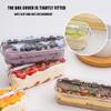 50 Mini Brotförmige Dessertbehälter Geeignet für Dessertbecher und Kuchenboxen - 300 ml