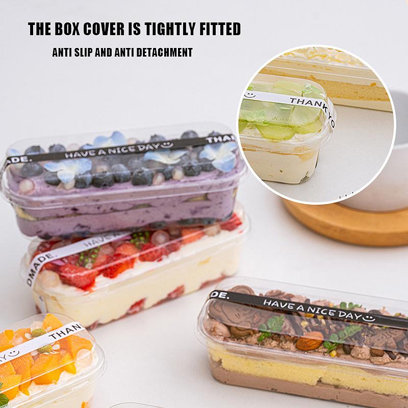 50 Mini Brotförmige Dessertbehälter Geeignet für Dessertbecher und Kuchenboxen - 300 ml