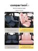 BYD Seagull Cotton & Linen Car Seat Cushions - Full-Coverage, Breathable, Cute Cartoon Design, Perfect for Women, All Seasons.