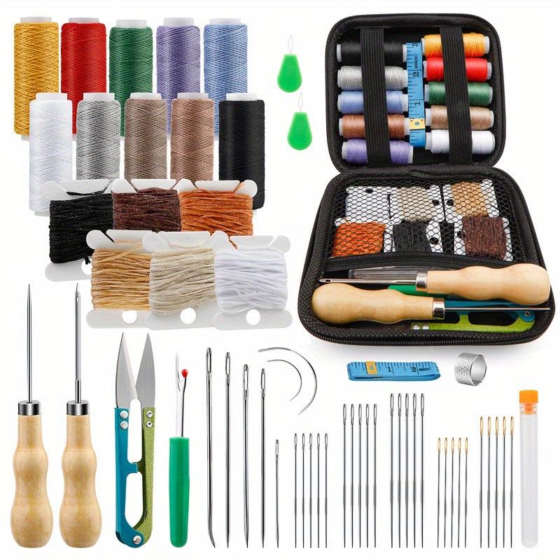 Bag Repair Wallet Making Leather Sewing Tools 1 Set Universal Portable Leather Craft Hand Sewing Tool Kit Leather Sewing Kit