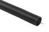 Flexible Corrugated PVC Conduit 25/21 UV 320N Pull Wire Black 50m