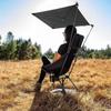 Campingstuhl Baldachin Tragbarer Mondstuhl Sonnenschutz Strandstuhl Liegestuhl Faltbarer Baldachin für Camping
