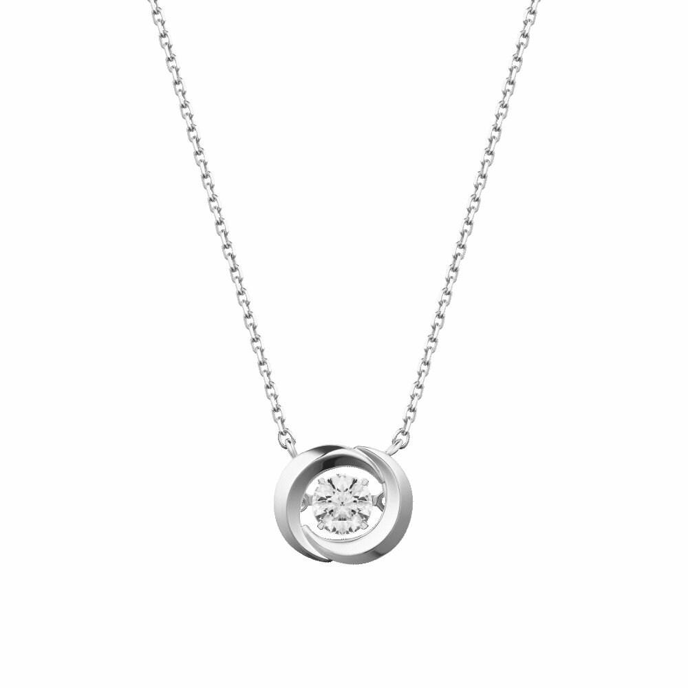 

[Stonehenge]] Stella Dancing Stone Silver Necklace Sa24D14Nsw