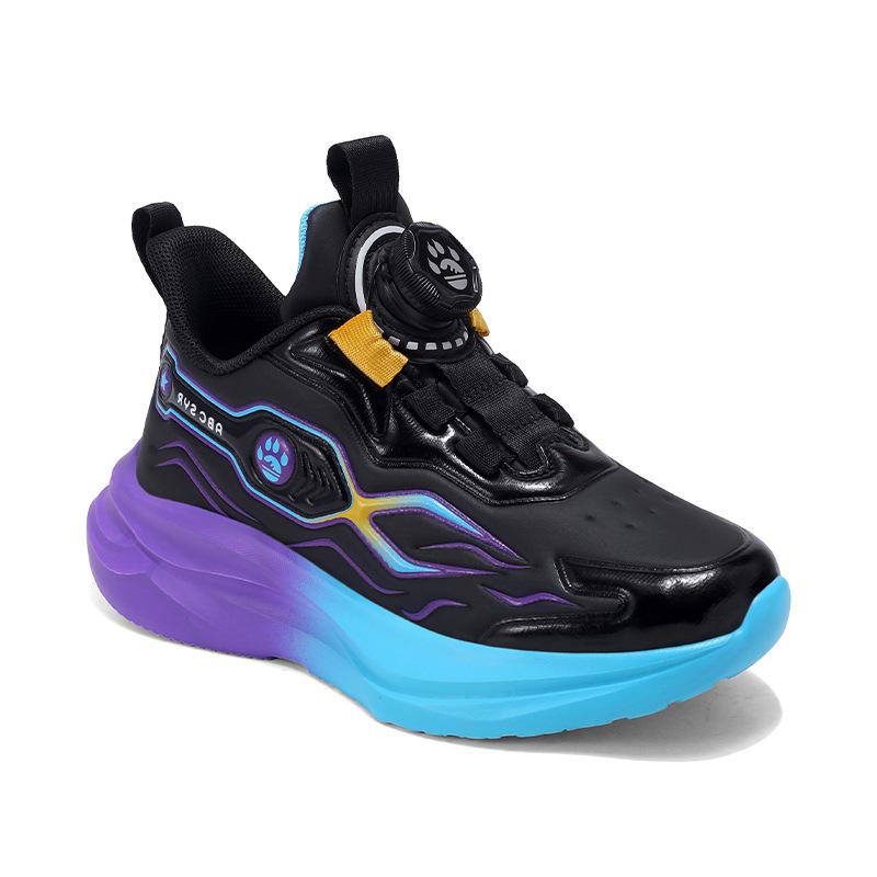 2025 Boys' Non-Slip Leather Basketball Shoes for Older Children & Primary School – Autumn/Winter Style for Running