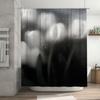 Rainy Window Design Waterproof Shower Curtain Heat Resistant Machine Washable Non-Transparent 180x180cm