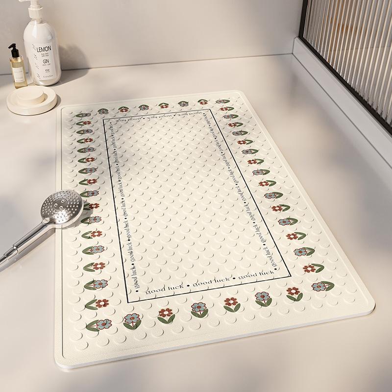 Shower Room Non-Slip Mat Toilet Children Anti-Drop Elderly Bathing Massage Suction Cup Foot Pad Waterproof Bathroom Floor Mat