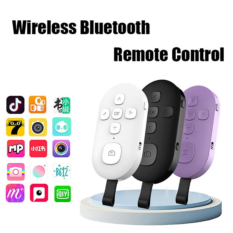 Bezdrátový Bluetooth Mobilní Selfie Líný Okamžitý Hudební Dálkový Ovladač Telefonu Bluetooth Ovladač Pro Natáčení Videa Otáčení Stránek