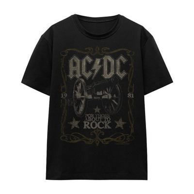 AC/DC Unisex Adult Rock Label T-Shirt