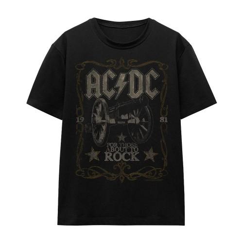 AC/DC Unisex Adult Rock Label T-Shirt