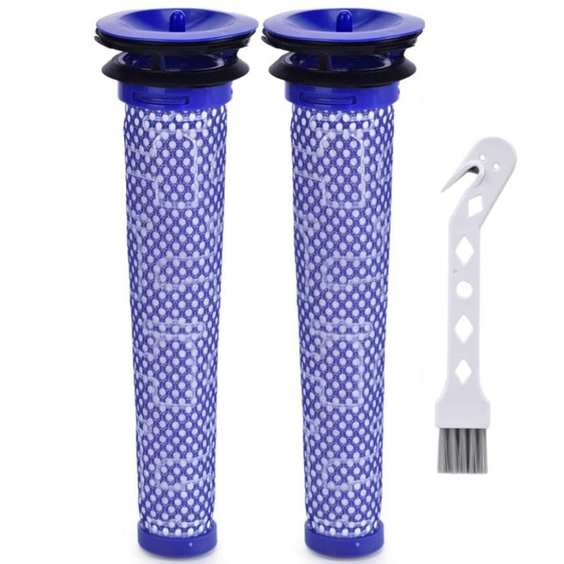 For Dyson V6 V7 V8, Washable Replacement Filter Pre-Filter For Dyson DC58 DC59 DC61 Vacuum Cleaner Front filter assembly 2 front filters