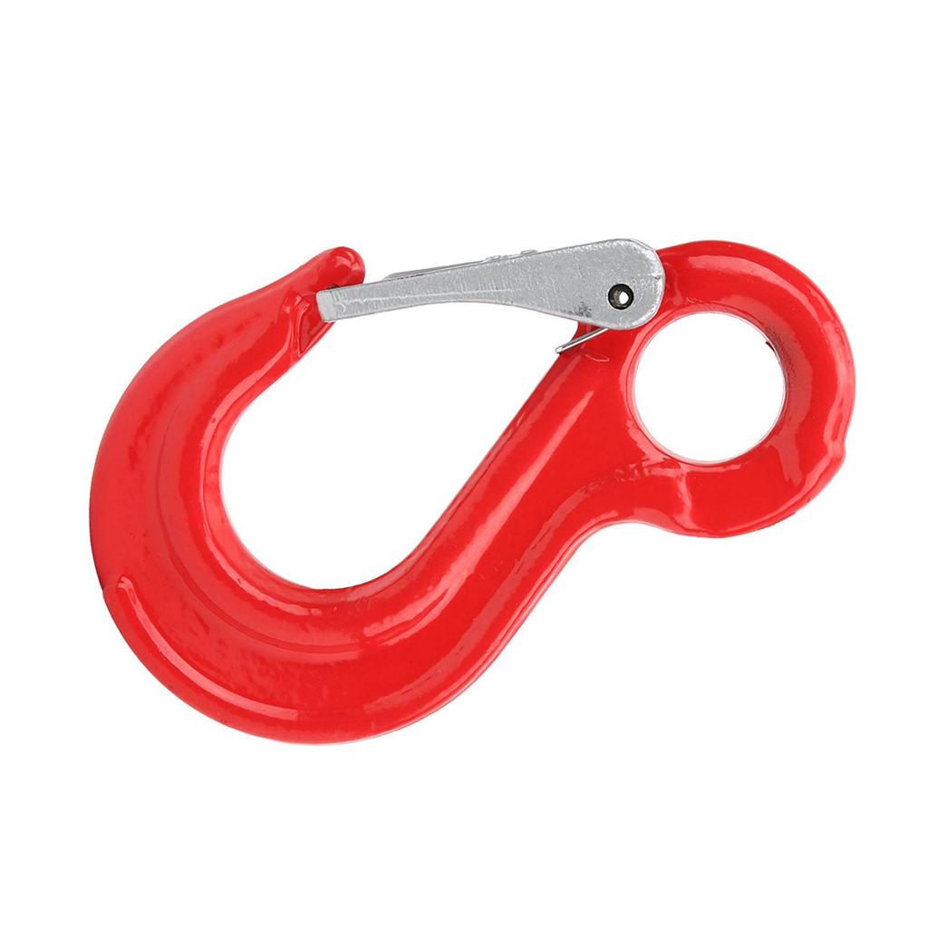 2Ton Round Fixed Eye Lifting Hook with Latch Alloy Steel Crane Hoist Hook for Ship Construction