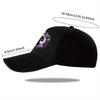 Cute Black Cat Moon Stars Aesthetic Trucker Hat Adjustable Polyester Casual Baseball Cap for Unisex