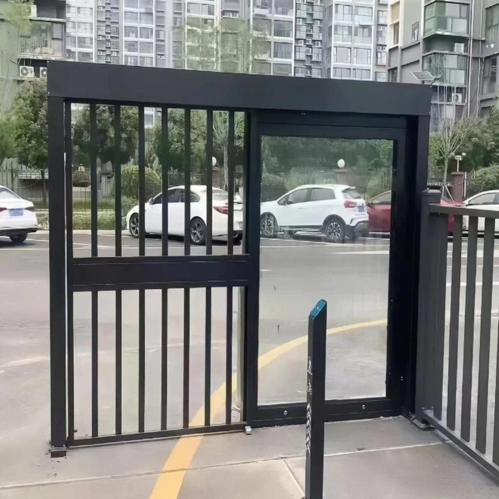 Smart Rainproof Door Access Stand with Face Recognition, Fingerprint Sensor, and Card Swipe