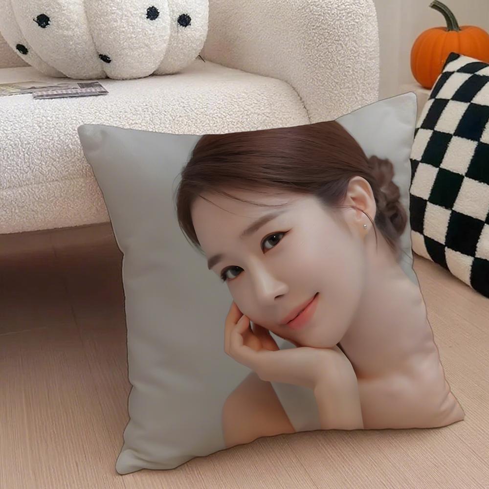 Actor Sweet YYoo Inna Cushion Cover Throw Pillow Cover Hidden Button Durable Polyester Chair Cushion