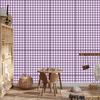 Wallpaper Fabric Pattern Purple, Light Gray and White 50x1000