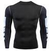 Running T-shirt Men's Compression Shirt Black Gym Top Sports Quick Drying Breathable Tracksuit Fitness Long T-shirt