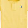 Polo Ralph Lauren T-Shirt Solid Color Logo Embroidery Button Casual Short Sleeve Polo Kids Tops Yellow 323703632-167