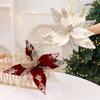 Christmas Flower Cuttings DIY Christmas Scene Layout Props Sequin Flower Arrangement Christmas Tree Decoration Simulation Flowers