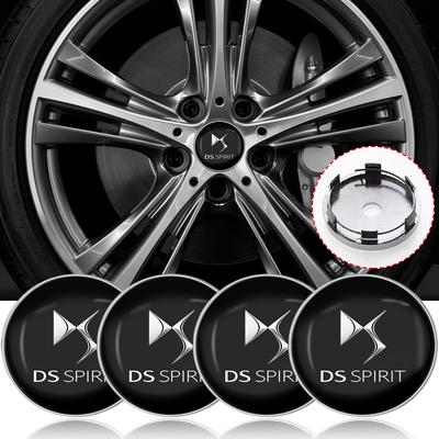 4 szt. 60mm Nakładki na Środkowe Koło Samochodowe Pokrywa Felgi Emblematy Naklejki Do DS SPIRIT DS3 DS4 5LS DS6 DS7 DS9 WILD RUBIS E-Tense DIVINEDS