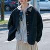 Temperament Woman Vintage Outerwear Long Sleeve Elegant Short Coats Fashion Cardigan Coat  Female