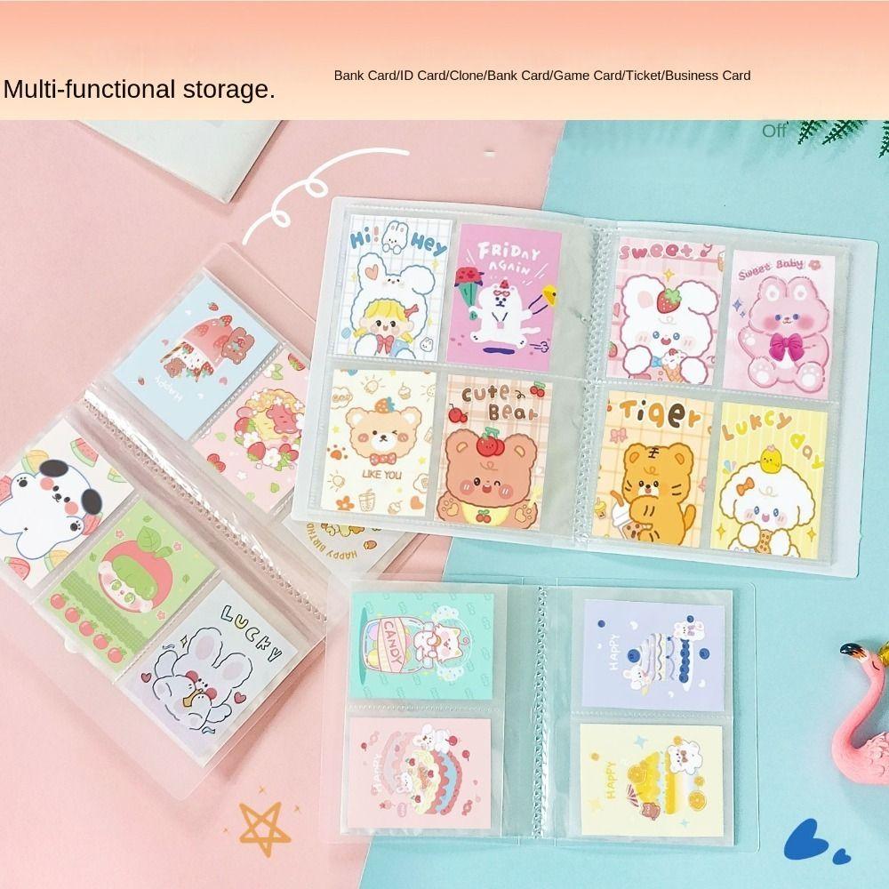Livro de Coleção PP de 3 polegadas Multibolsos Porta-Fichário para Photocard Livro de Coleção de Cartões Portátil Presentes