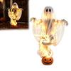 Spooky Ghost Pumpkin Lamps Halloween Swirling Yard Lamp, Lighted Autumn Decor Statue, Warm LED Outdoor Decoration for Porch Garden Lawn Figures