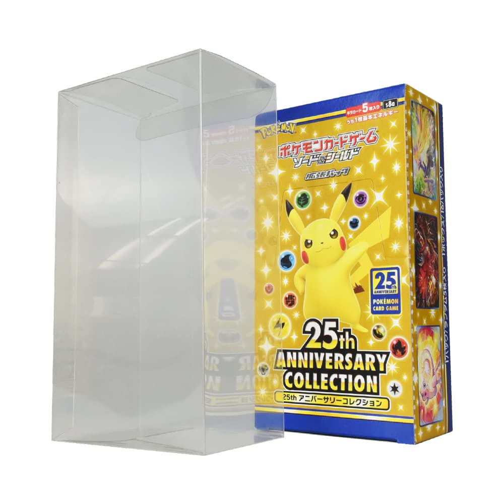 

Clear BOX storage case for trading just size collection with visible 10 pieces cards, contents, (half size)
