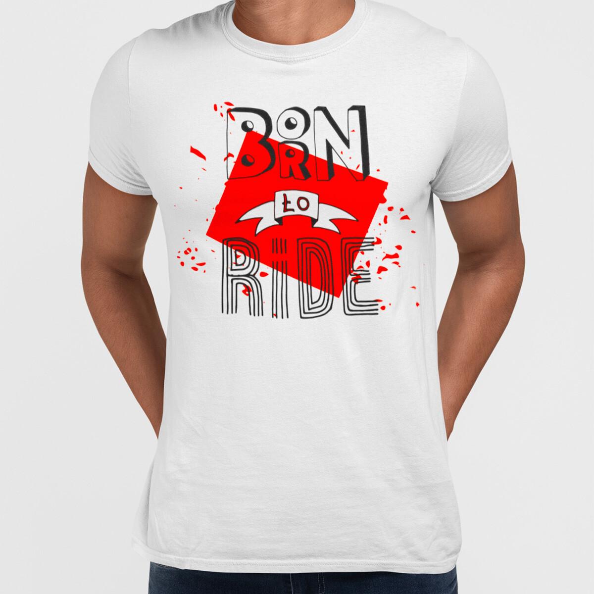 Born To Ride Minimal Hand Written Biker T-Shirt Mens Womens Tees Top S
